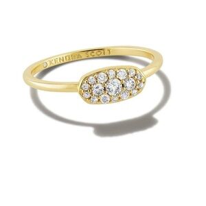 Kendra Scott Goldtone Grayson Crystal Band Ring